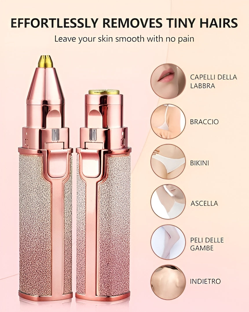 2 In 1 Rechargeable Flawless Eyebrow & Facial Hair Remover
