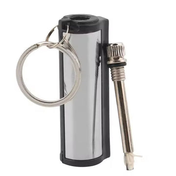 New Portable Metal Waterproof Permanent Lighter Keychain Cotton Core Fire-free Kerosene Gasoline Outdoor Camping Survival Tool